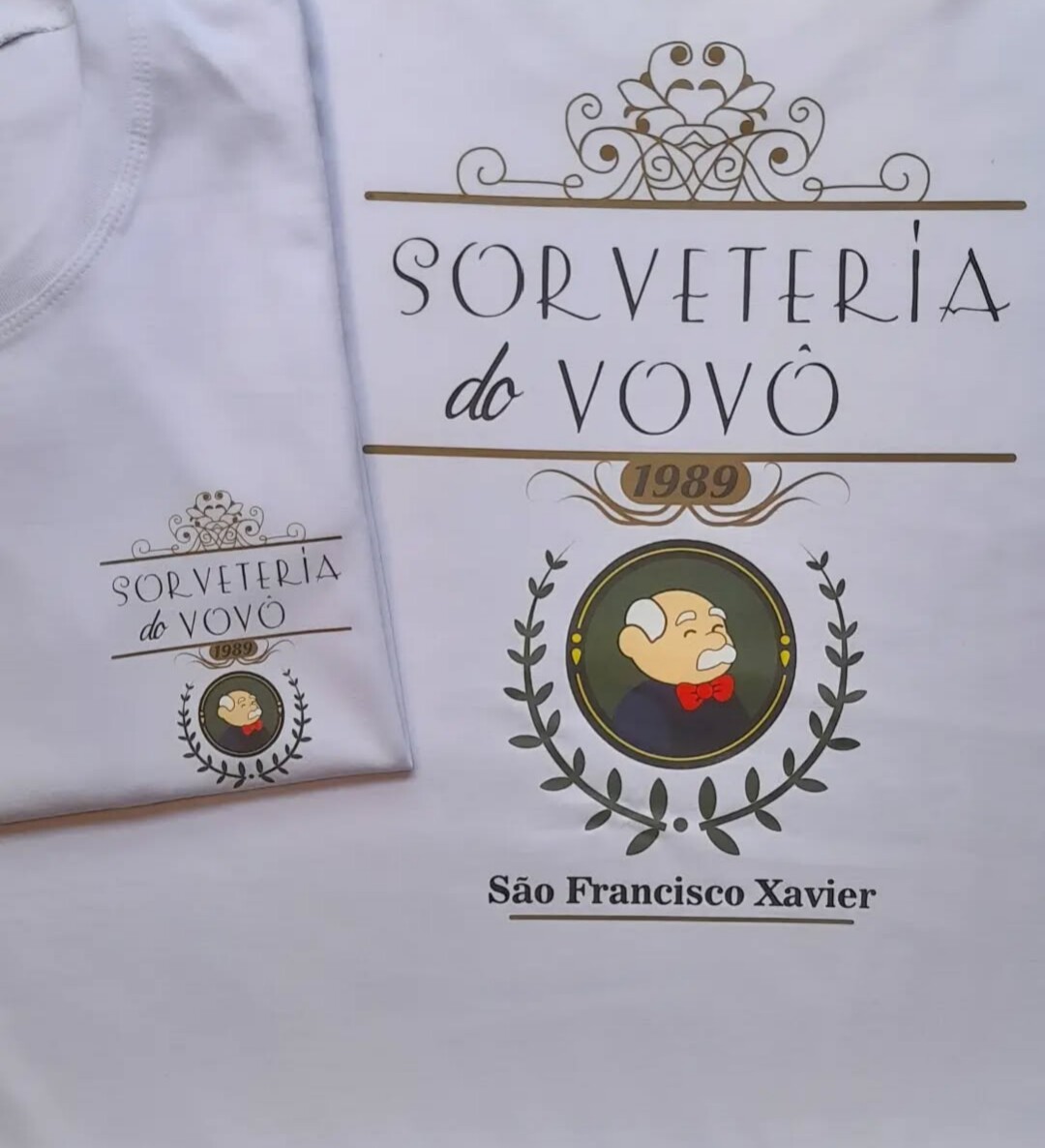 Camisetas da Sorveteria do Vovô personalizadas